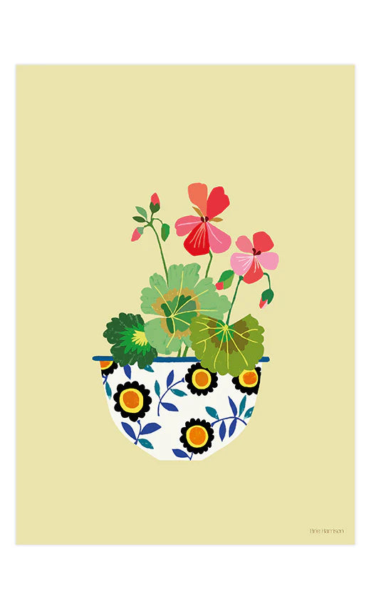 Pelargonium Print A4 Print by Brie Harrison - THE BRISTOL ARTISAN