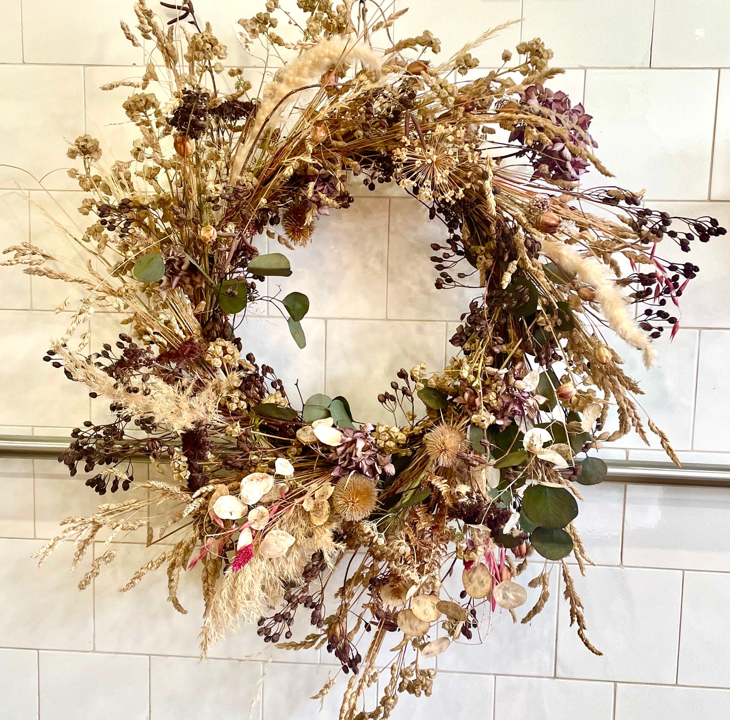 Foraged Dried Flower Wreath - THE BRISTOL ARTISAN