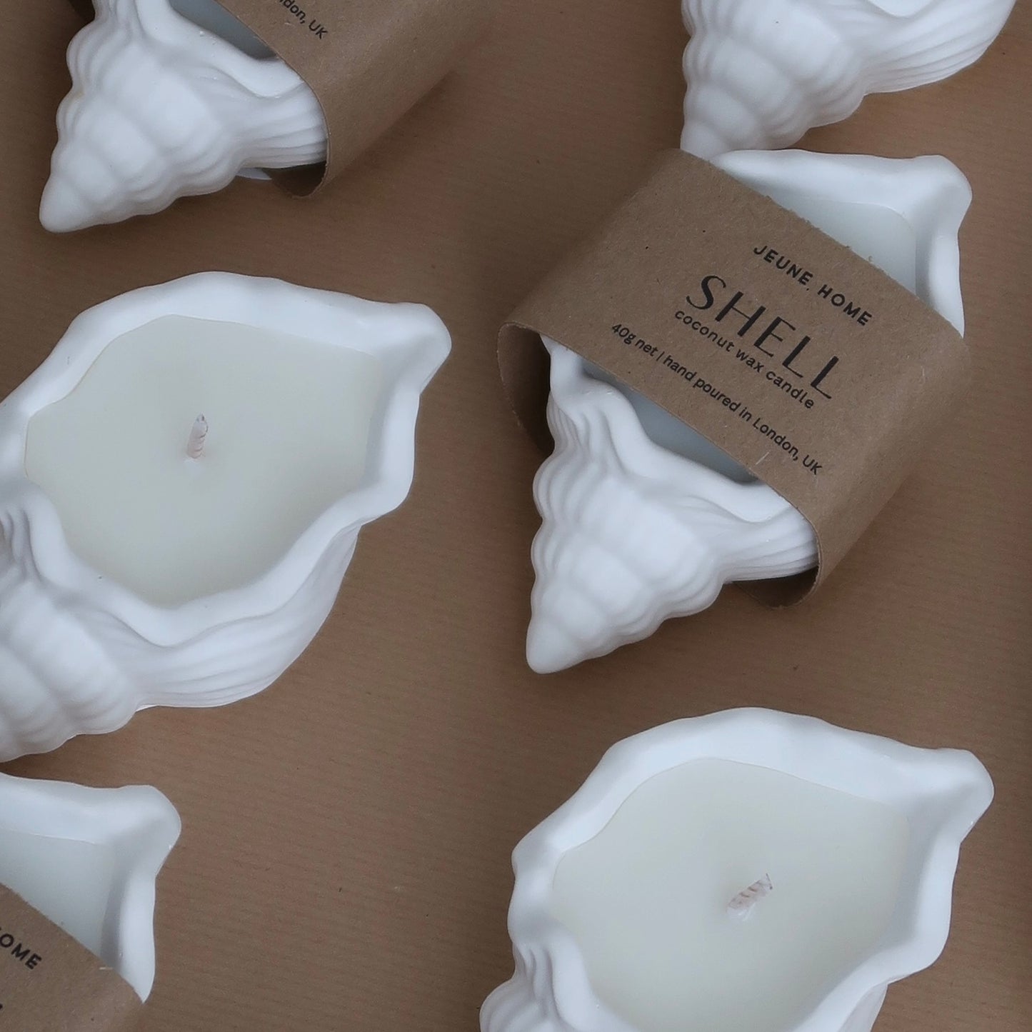 Ylang Ylang scented Shell Coconut Wax Candle - THE BRISTOL ARTISAN