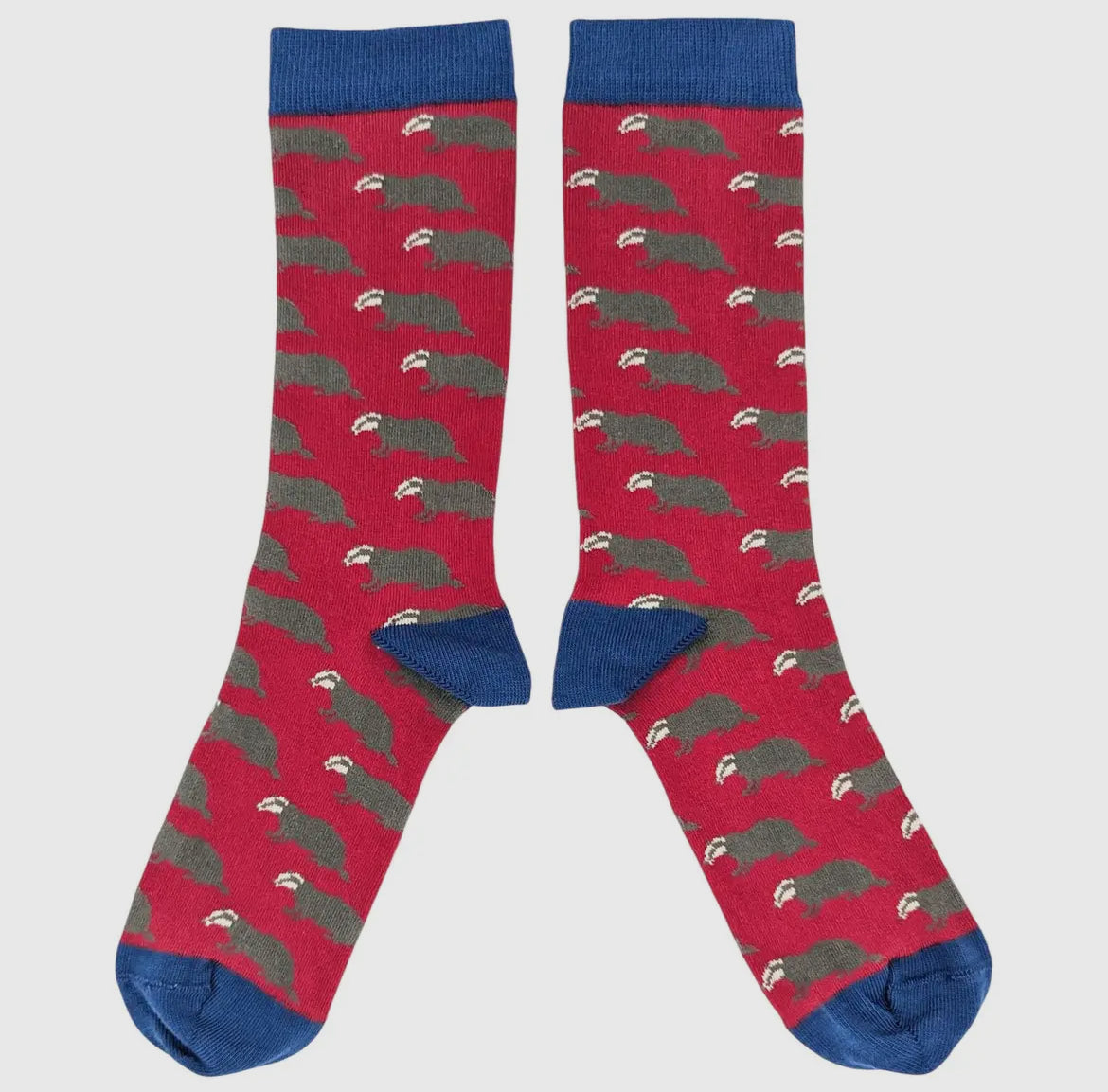 Organic Cotton Crew Socks - badger - UK 8-11 - THE BRISTOL ARTISAN