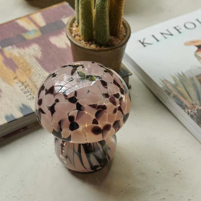 Portable LED Mushroom Lamp - Pastel Pink - THE BRISTOL ARTISAN