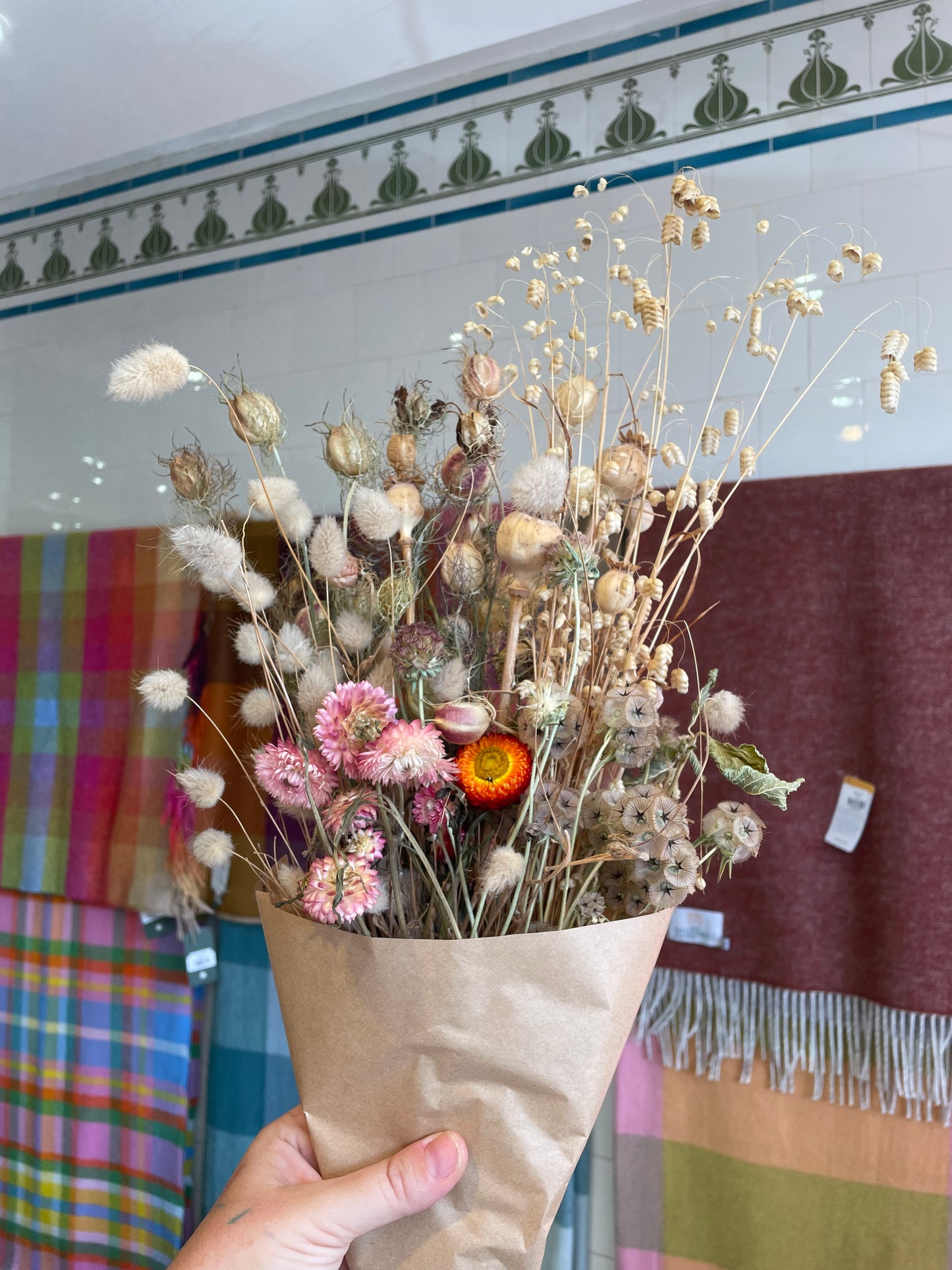 Medium Dried Flower Bouquet, Grown in Bristol