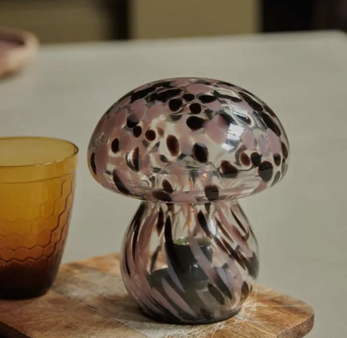 Portable LED Mushroom Lamp - Pastel Pink - THE BRISTOL ARTISAN
