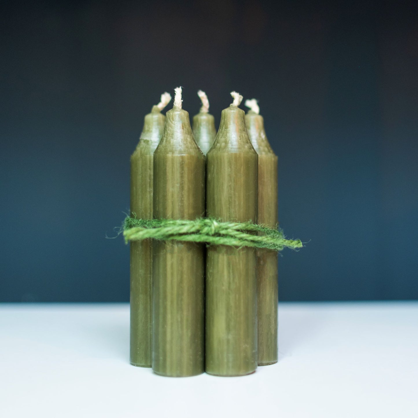 Bundle of five candles - Forest Green - THE BRISTOL ARTISAN