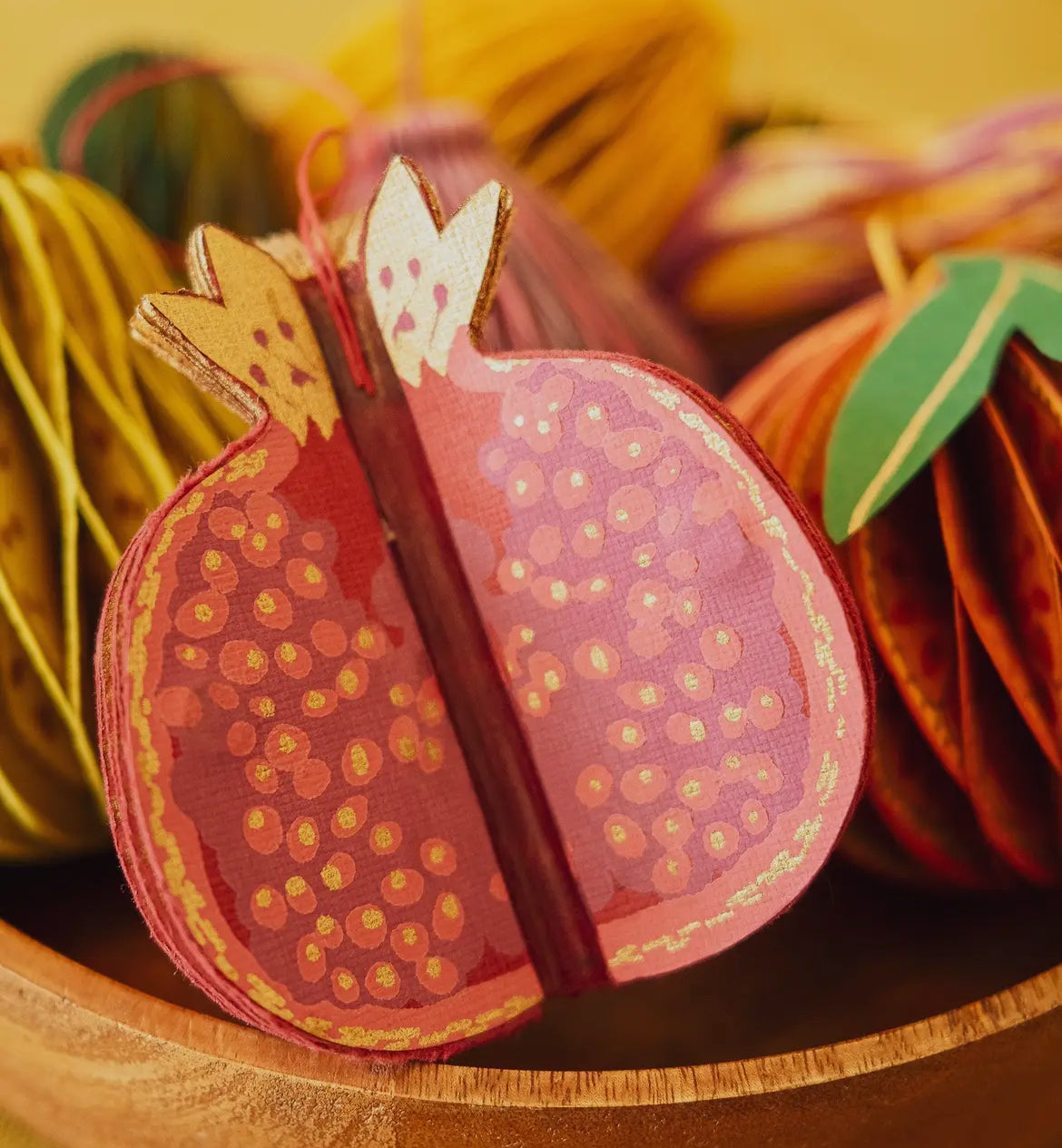 Pomegranate Honeycomb Bauble Decoration - THE BRISTOL ARTISAN
