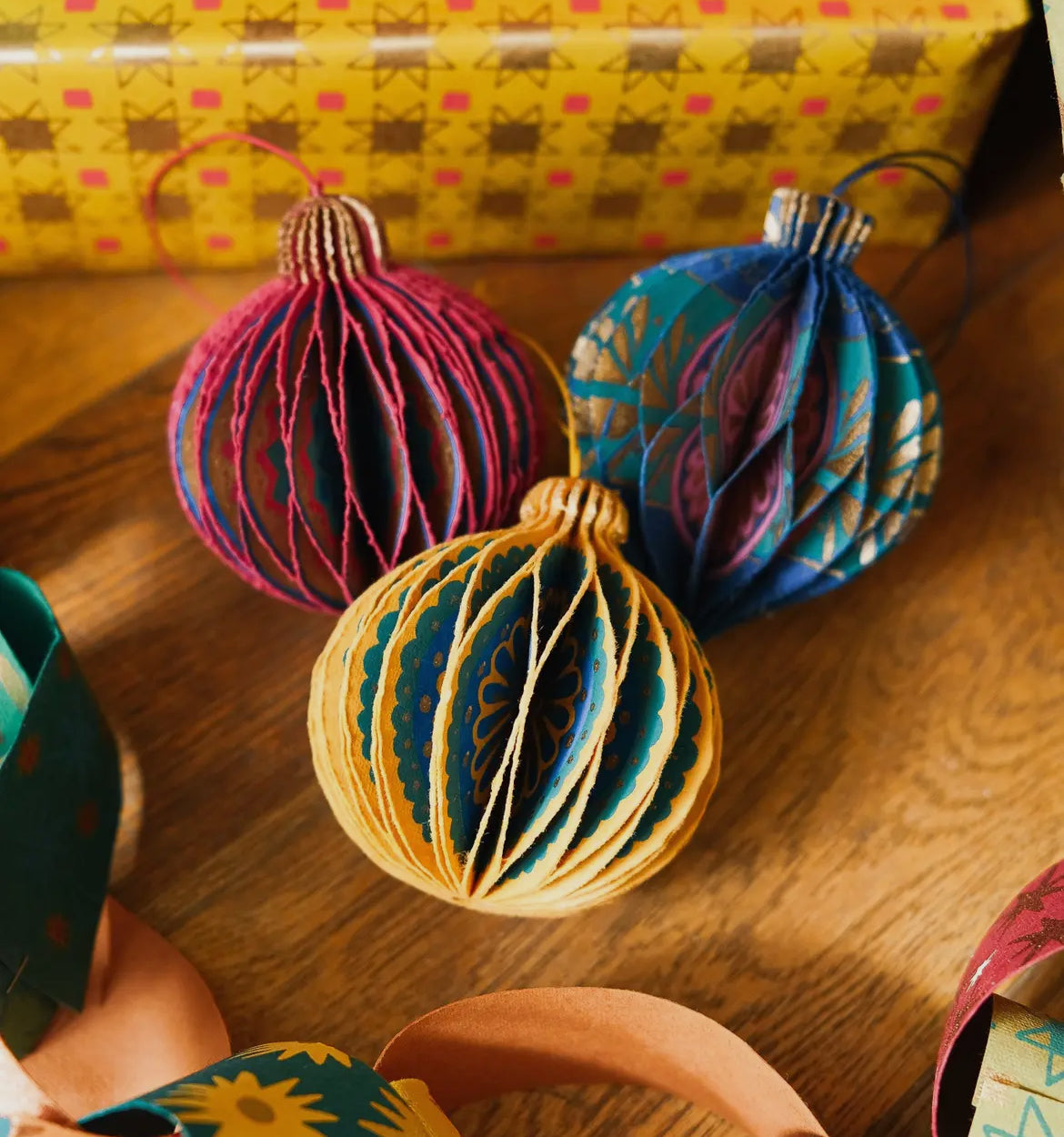 Pink Honeycomb Bauble Decoration - THE BRISTOL ARTISAN