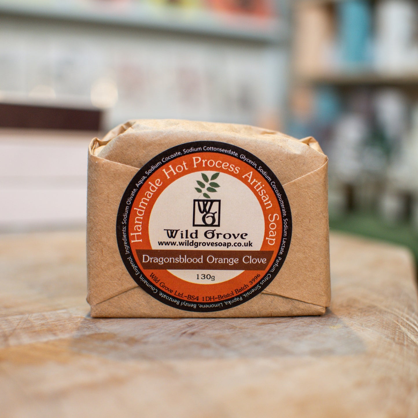 Handmade 'Dragonsblood' Orange & Clove Hot Process Soap - THE BRISTOL ARTISAN