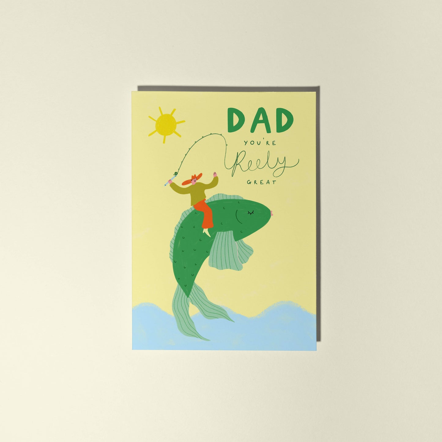 Reely Great Fishing Father's Day Card - THE BRISTOL ARTISAN