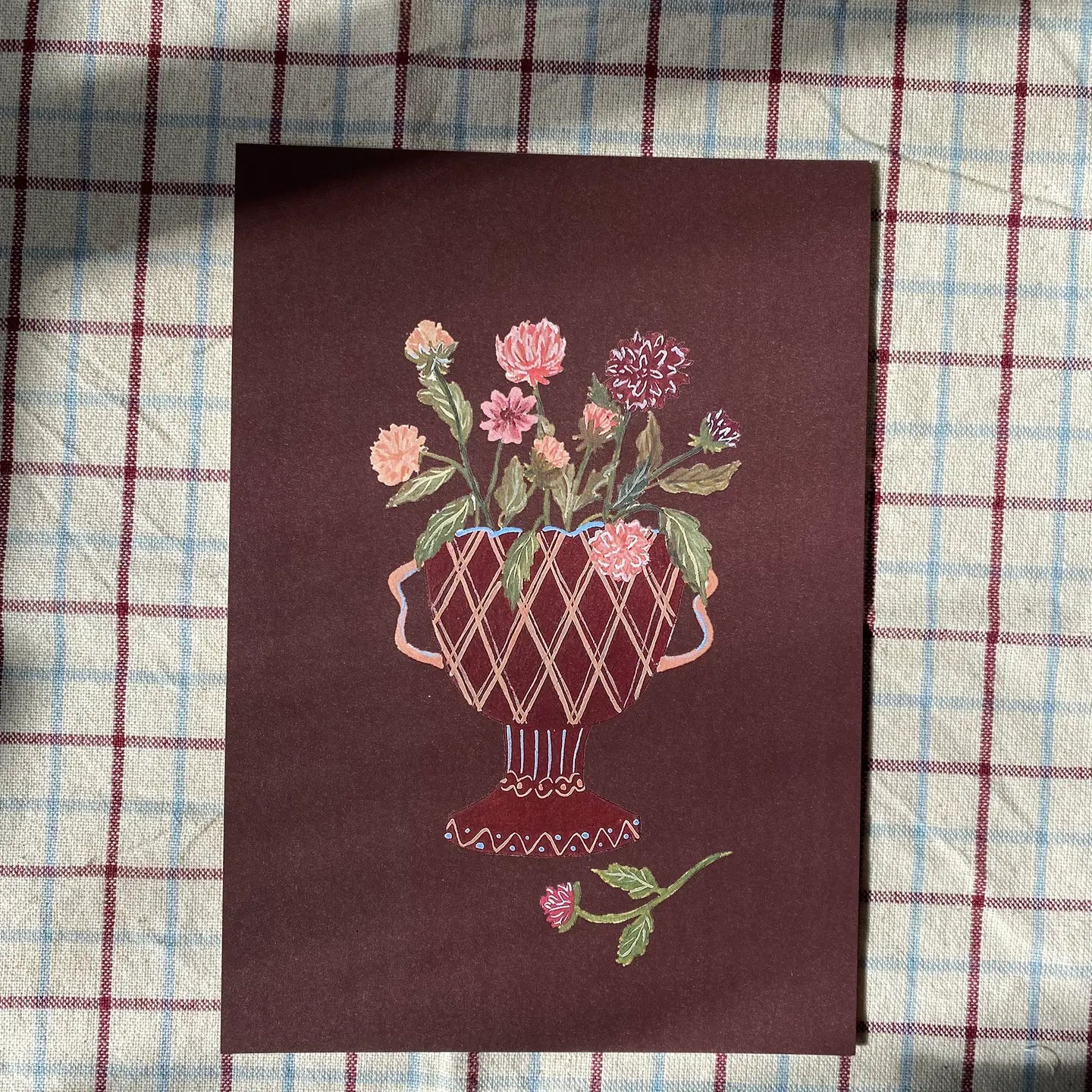 A5 Print - Pink Dahlias - THE BRISTOL ARTISAN