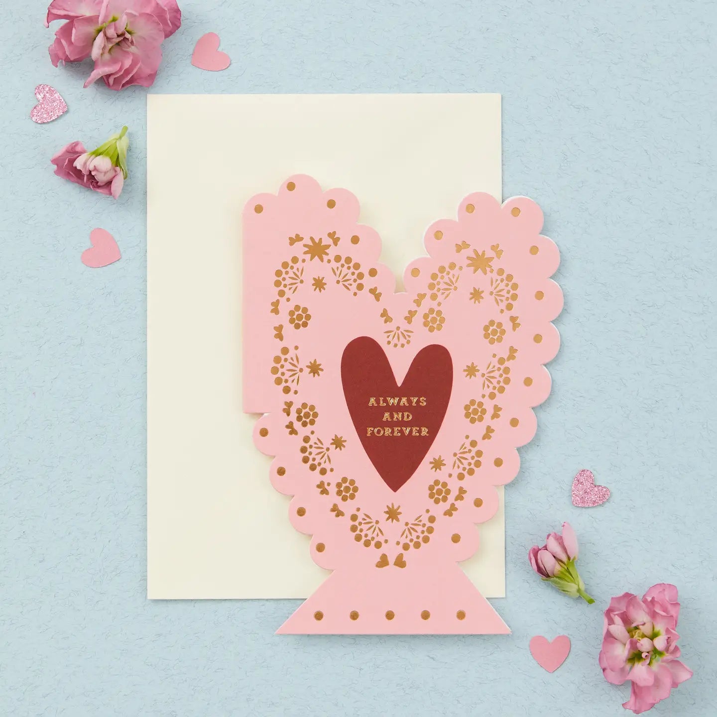 Always and Forever Heart Shaped Card - THE BRISTOL ARTISAN