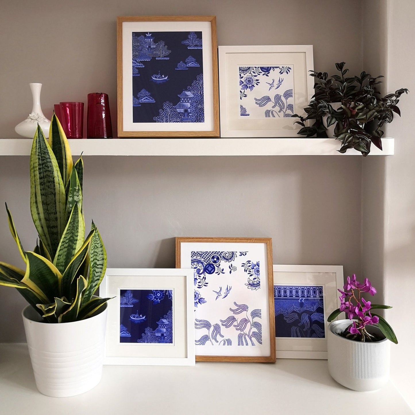 Willow Bird A3 Print by DINAH Paper& Clay - The Bristol Artisan Handmade Sustainable Gifts and Homewares.