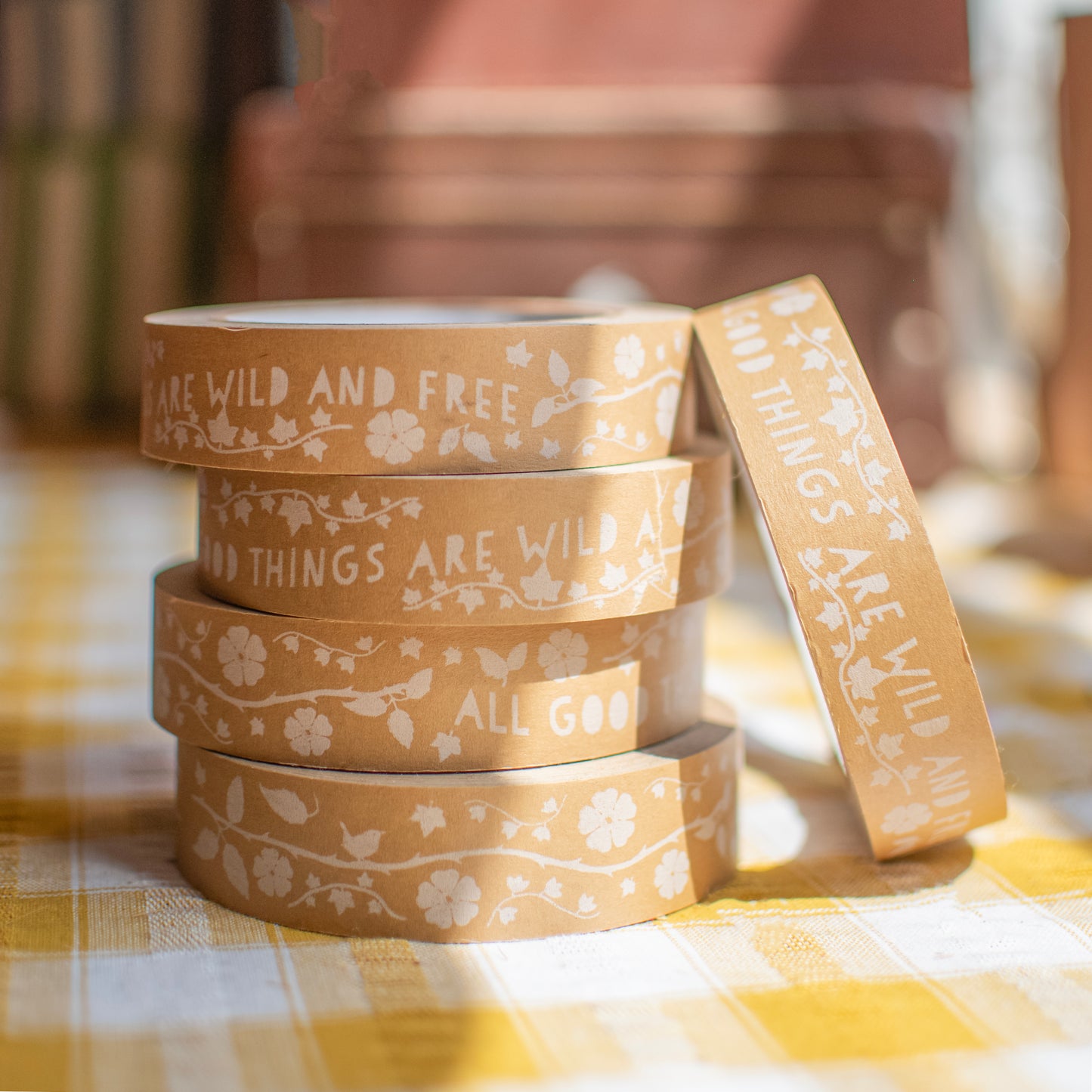 Kraft Paper Tape - All Good Things Are Wild and Free - Thoreau - THE BRISTOL ARTISAN
