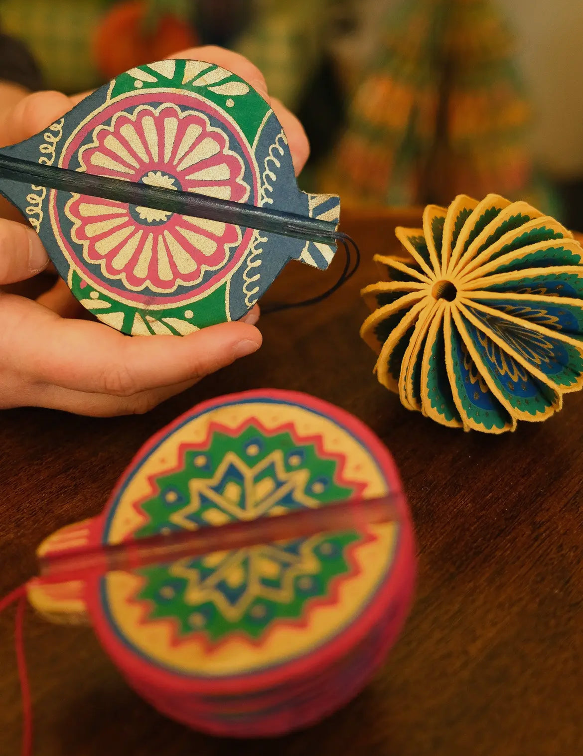 Blue Honeycomb Bauble Decoration - THE BRISTOL ARTISAN