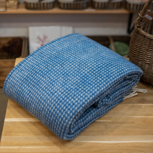Blue Jay Waffle Large Blanket - THE BRISTOL ARTISAN