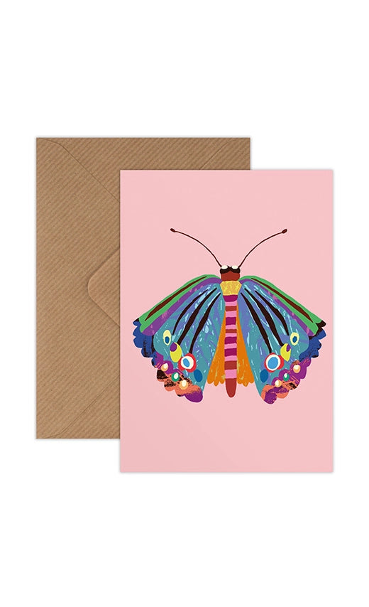 Rainbow Butterfly Mini Cards - Pack of 8