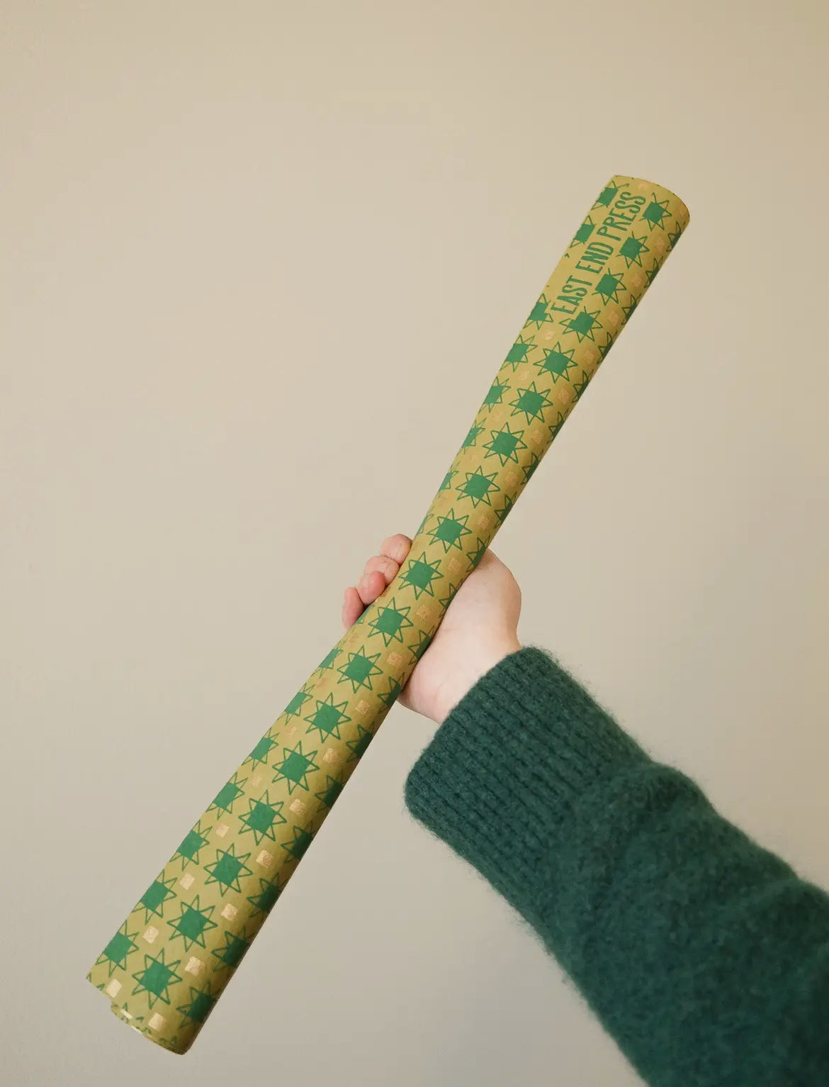 Festive Quilt Screen printed Christmas Gift Wrap - THE BRISTOL ARTISAN