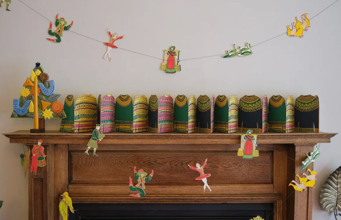 Christmas Jumper screen printed Garland - THE BRISTOL ARTISAN