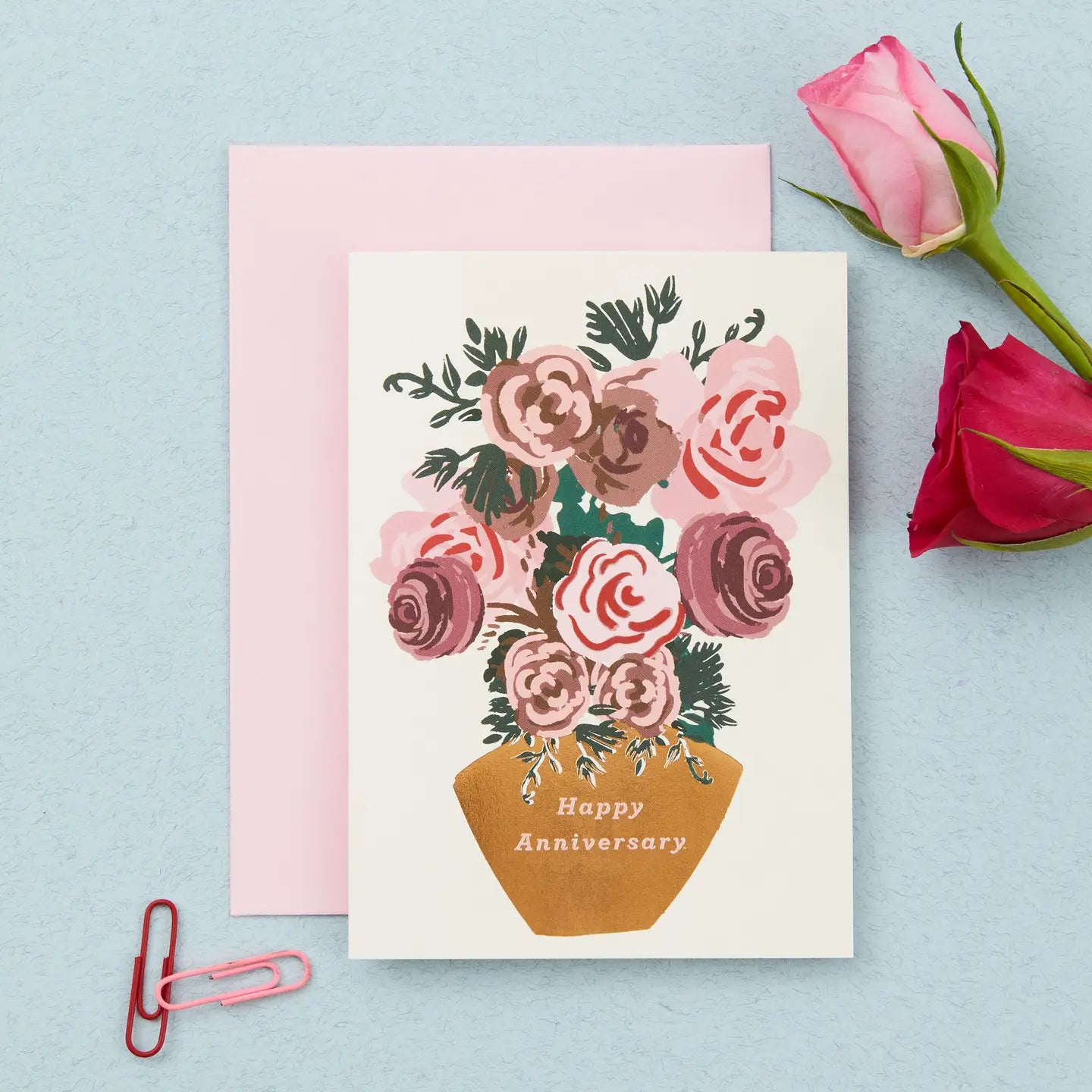 Anniversary Roses Card - THE BRISTOL ARTISAN