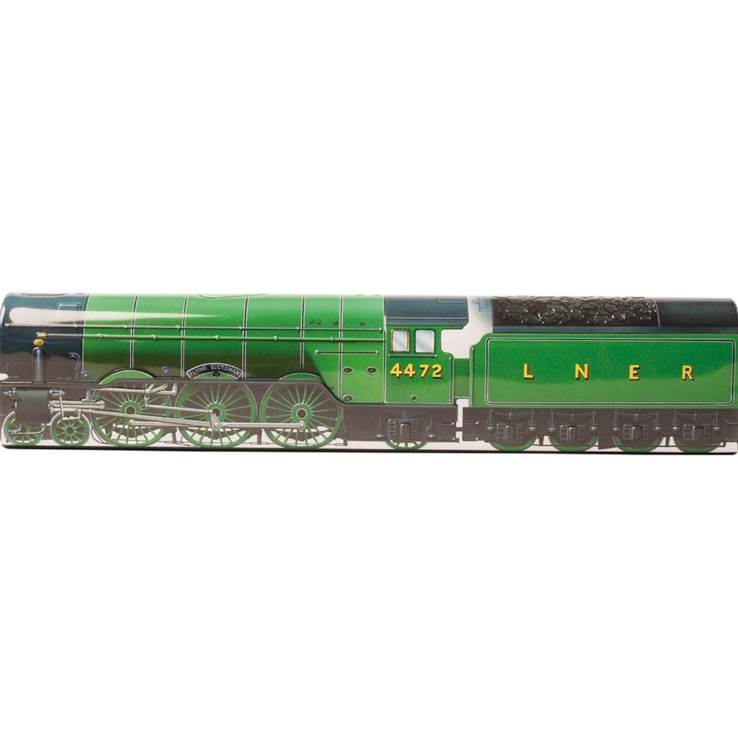 Flying Scotsman train tin with assorted toffees