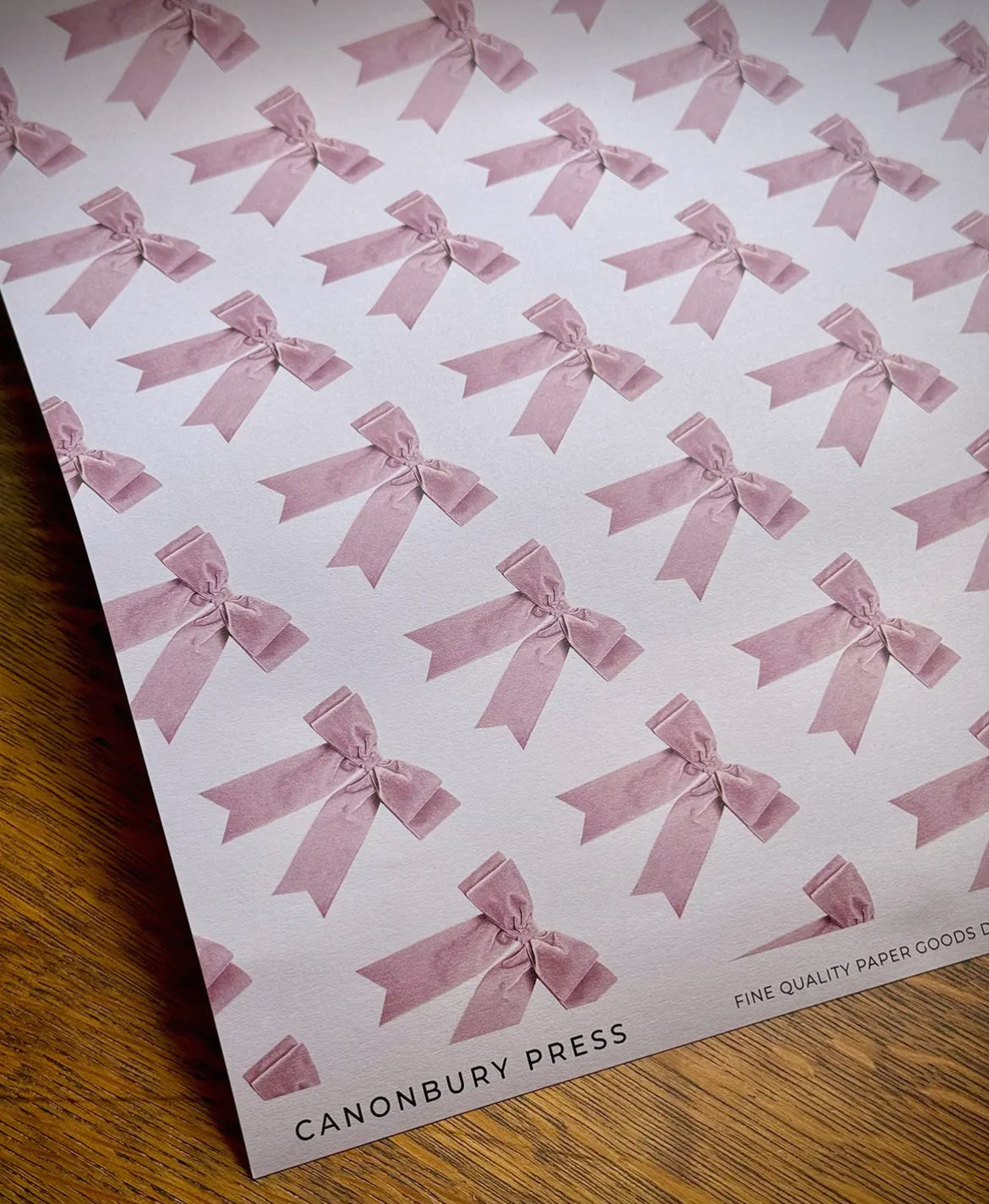 Gift Wrap - Pink Bow - THE BRISTOL ARTISAN