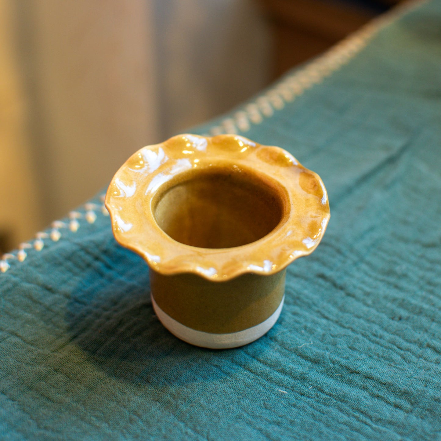 Egg Cup - Ochre - THE BRISTOL ARTISAN