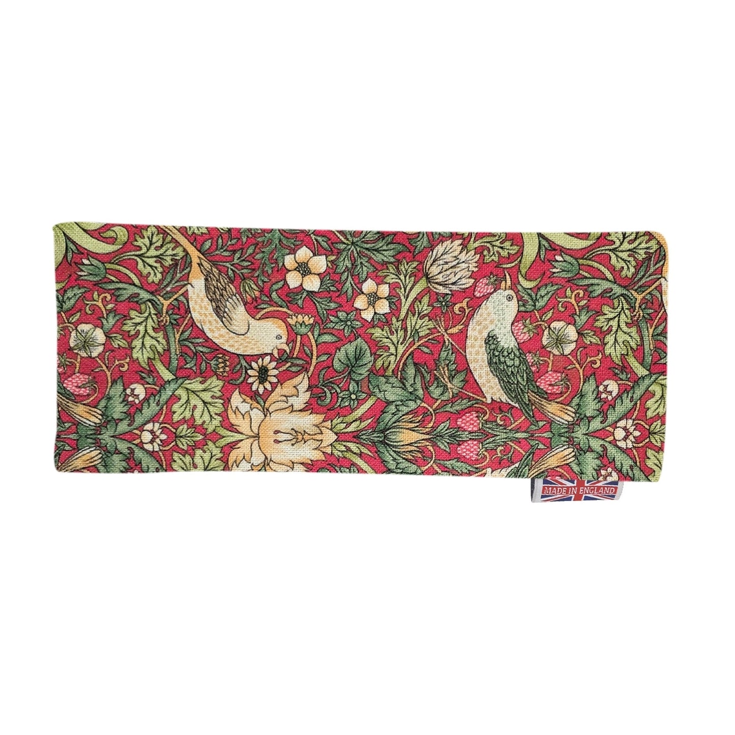 Eye Pillow -William Morris Strawberry Thief Crimson - THE BRISTOL ARTISAN