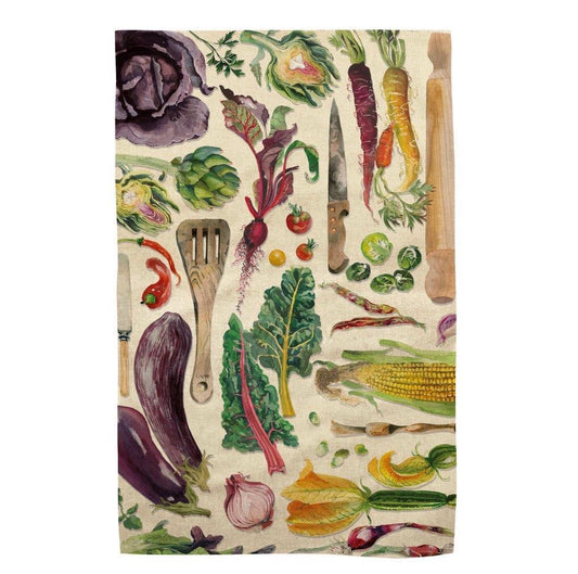 Vegetable Garden Tea Towel - THE BRISTOL ARTISAN