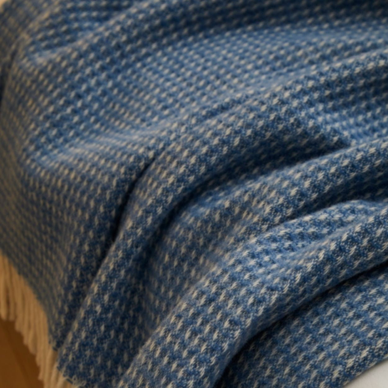 Blue Jay Waffle Large Blanket - THE BRISTOL ARTISAN