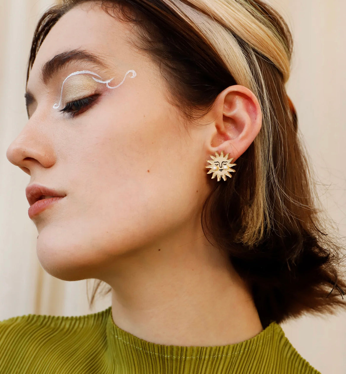 Sun Studs by Wolf & Moon - THE BRISTOL ARTISAN