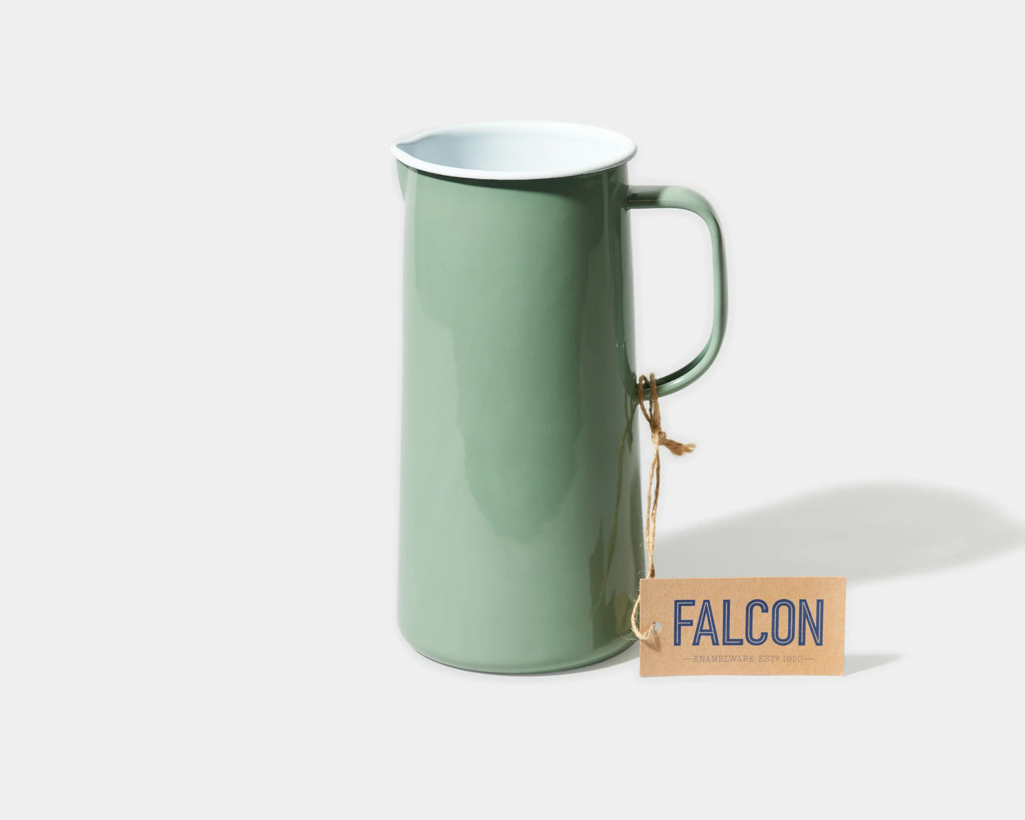 Enamel 3 pint jug, tarragon green - THE BRISTOL ARTISAN