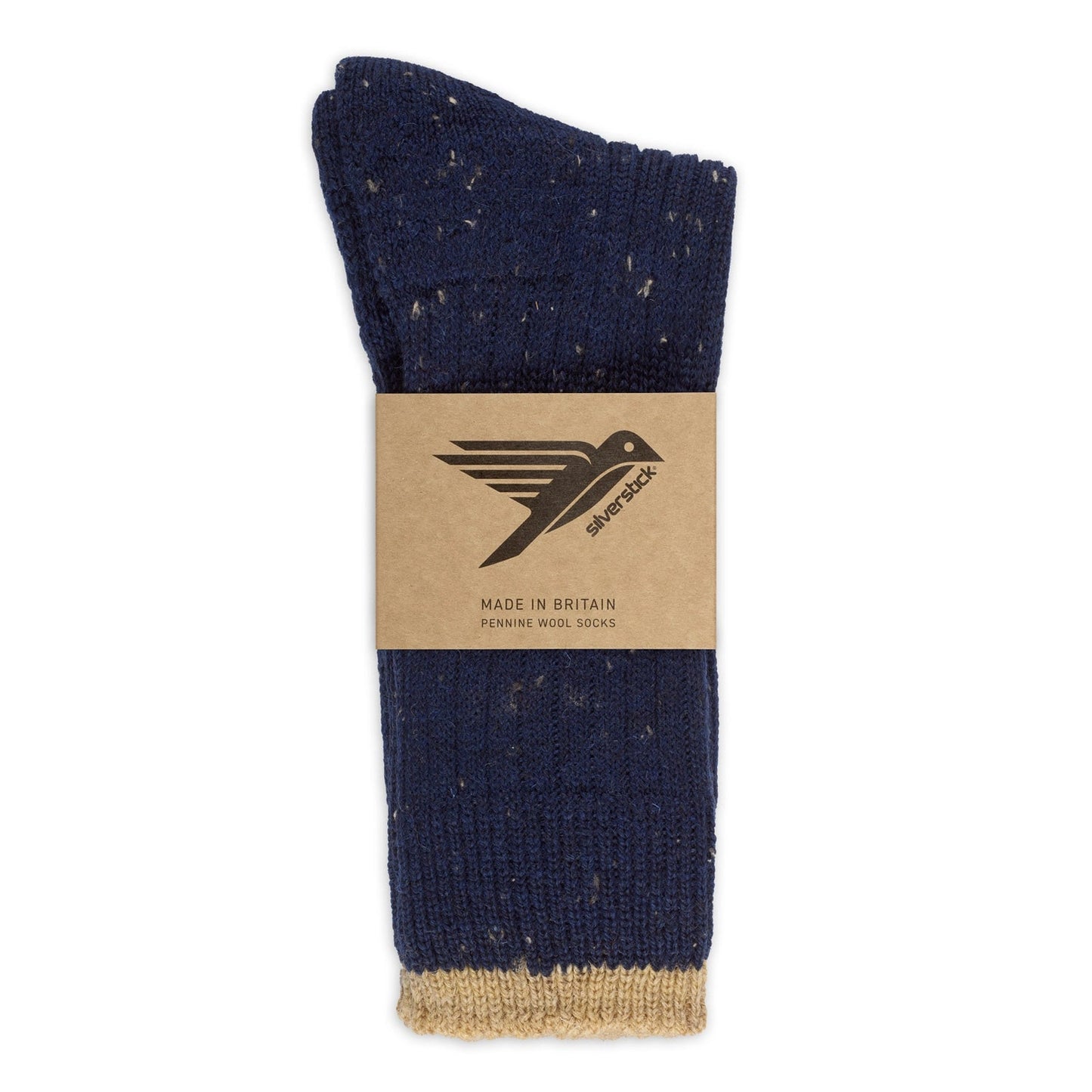 Silverstick Pennine Wool Socks, Navy - UK 8-10 - THE BRISTOL ARTISAN