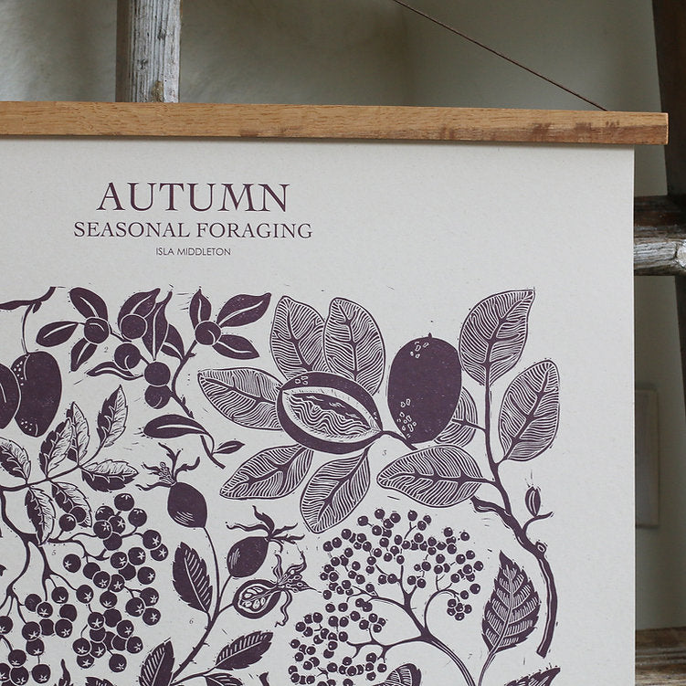 Autumn foraging print - THE BRISTOL ARTISAN