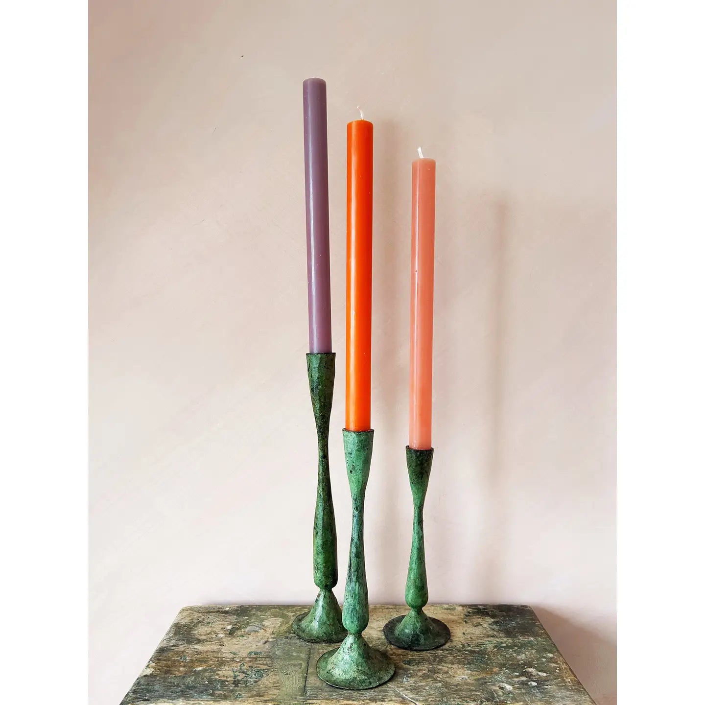 Tall Verdigris Candle Holder - THE BRISTOL ARTISAN