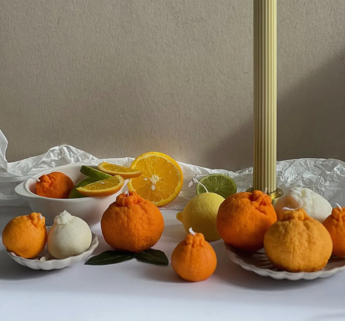 Dark Orange Scented Soy Wax Candle - THE BRISTOL ARTISAN