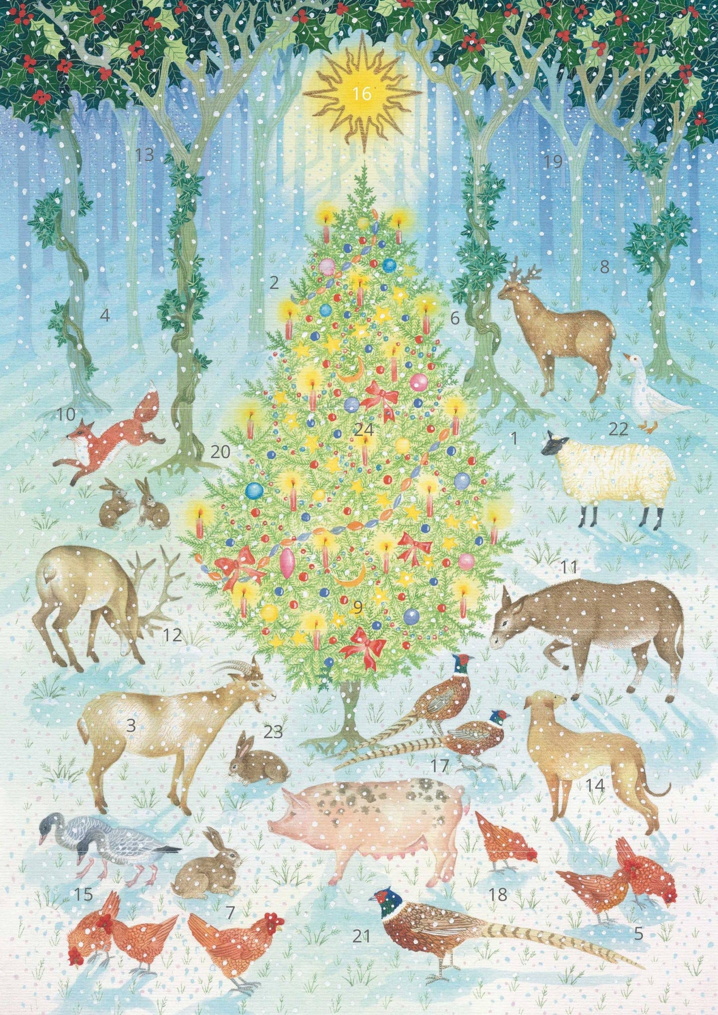 Advent Calendar A4 - Woodland Magic - THE BRISTOL ARTISAN