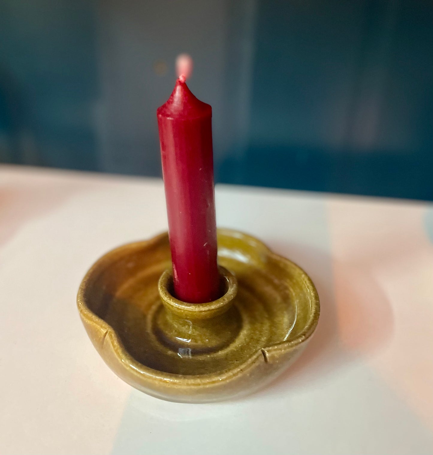 Handmade Ceramic Pinched Candle Holder - THE BRISTOL ARTISAN