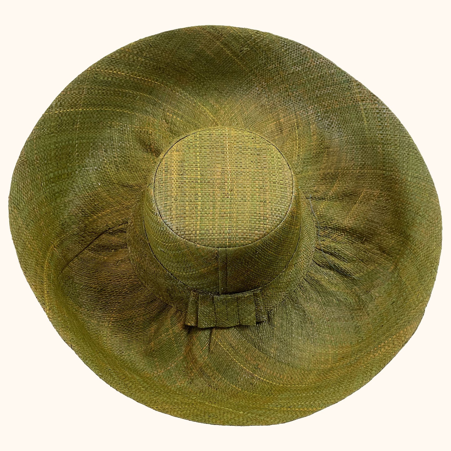 Large Raffia Summer Hat - Khaki - THE BRISTOL ARTISAN