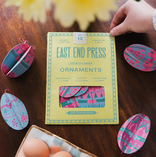 Easter egg Paper Ornaments - THE BRISTOL ARTISAN