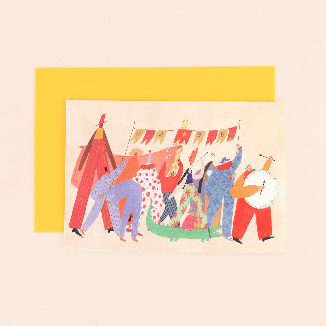 Circus Parade New Baby Card - THE BRISTOL ARTISAN