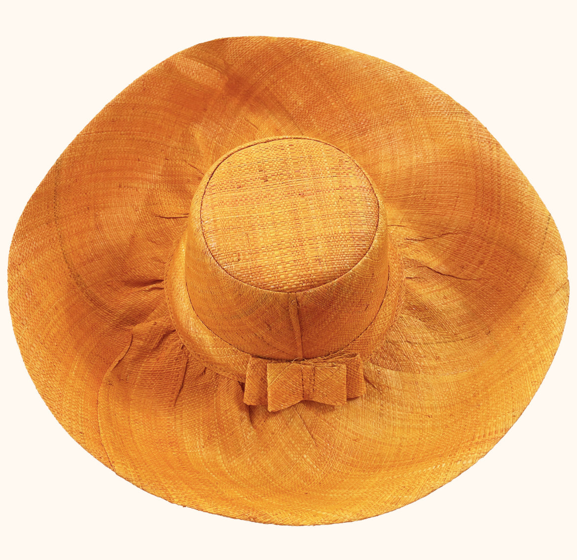Large Raffia Summer Hat - Saffron - THE BRISTOL ARTISAN