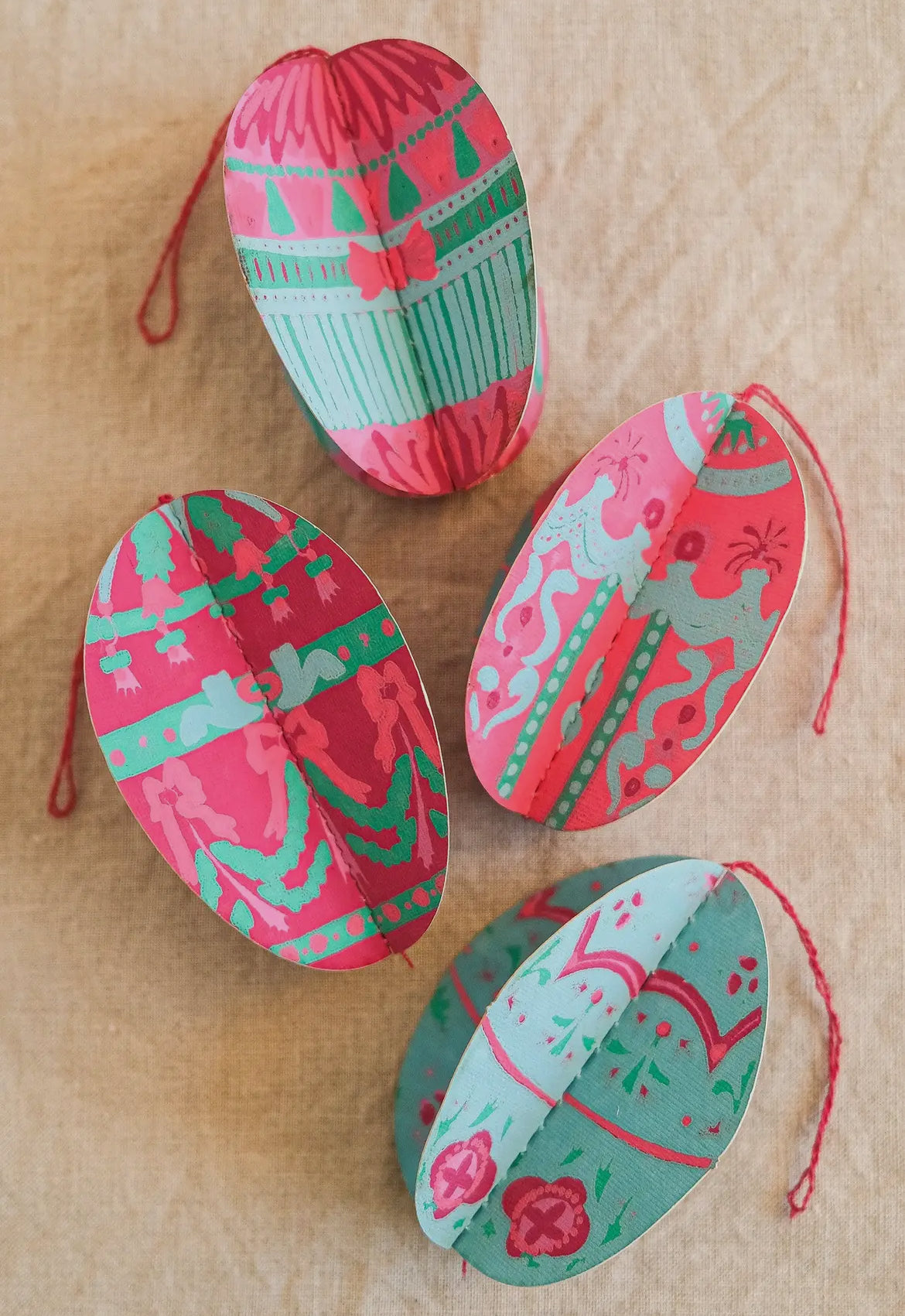 Easter egg Paper Ornaments - THE BRISTOL ARTISAN