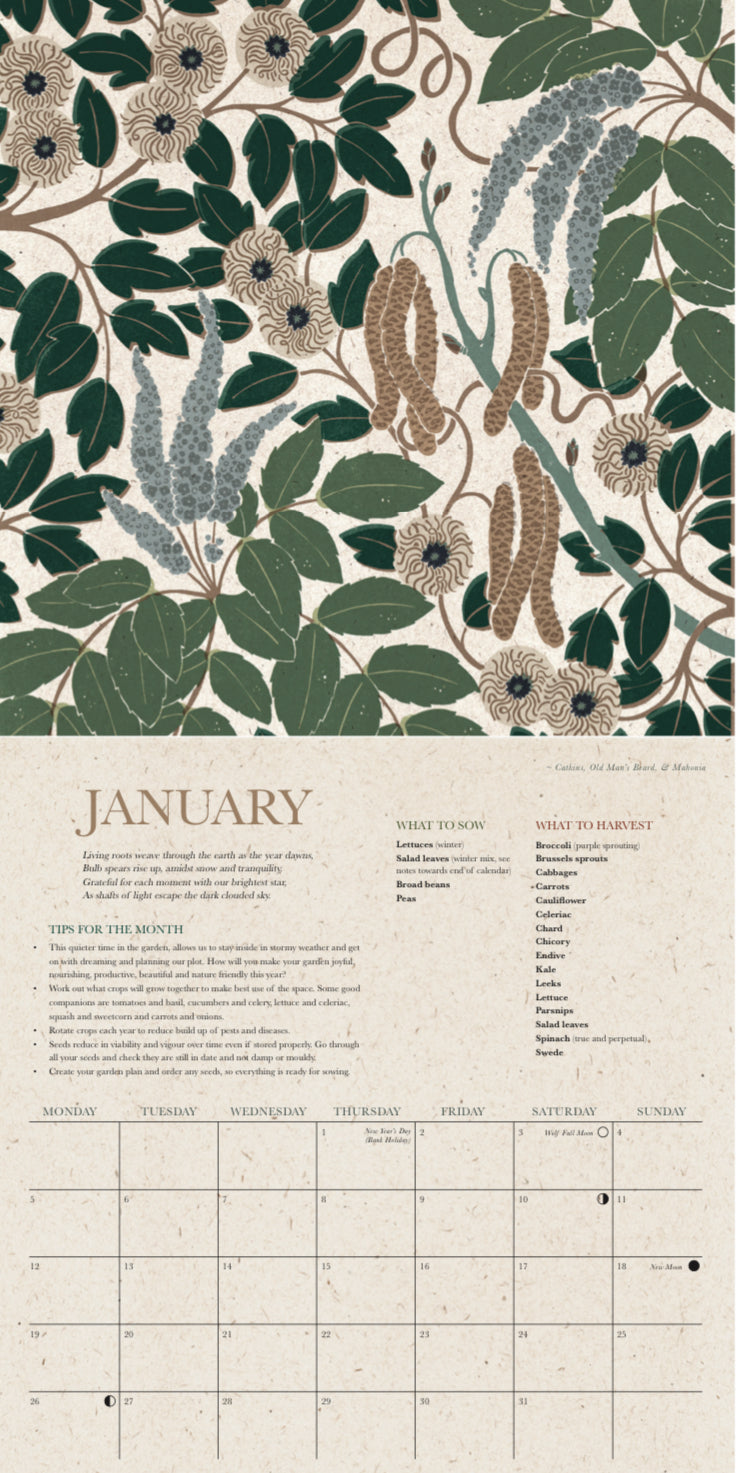 Growing Through the Seasons 2026 Calendar - THE BRISTOL ARTISAN