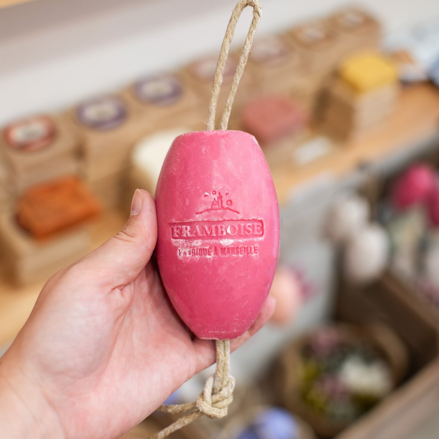 Raspberry Soap on a Rope - THE BRISTOL ARTISAN
