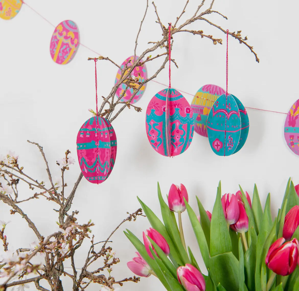 Easter egg Paper Ornaments - THE BRISTOL ARTISAN