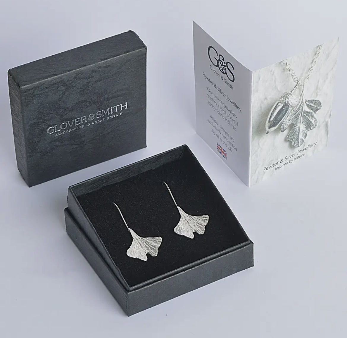 Ginkgo Leaf Drop Earrings - THE BRISTOL ARTISAN