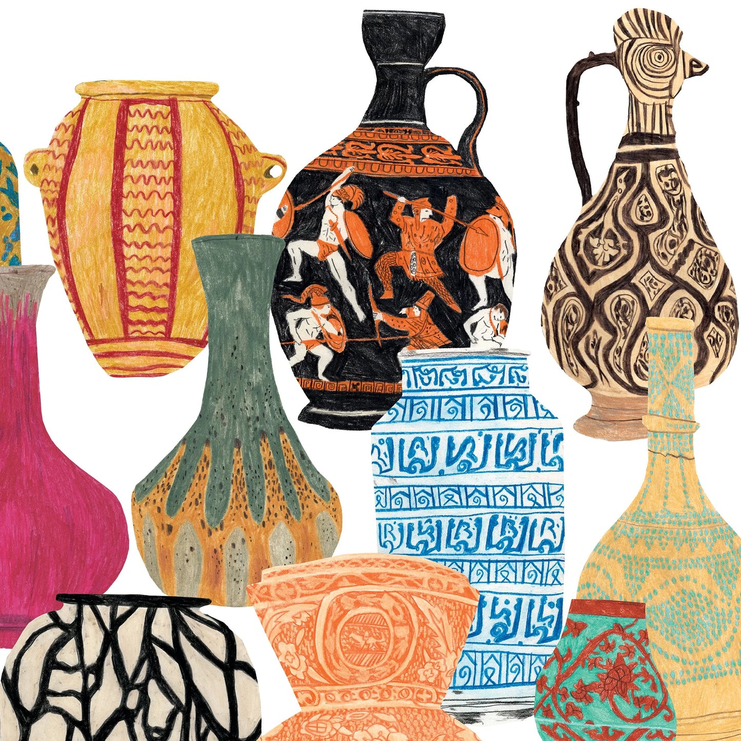 Vases and Ceramic A4 Print by James Barker - THE BRISTOL ARTISAN