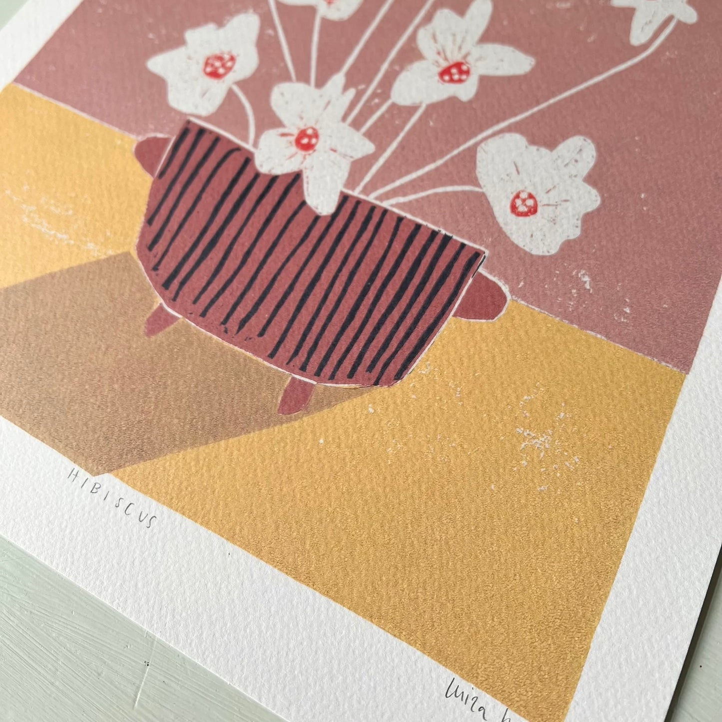 Hibiscus A3 Print - THE BRISTOL ARTISAN