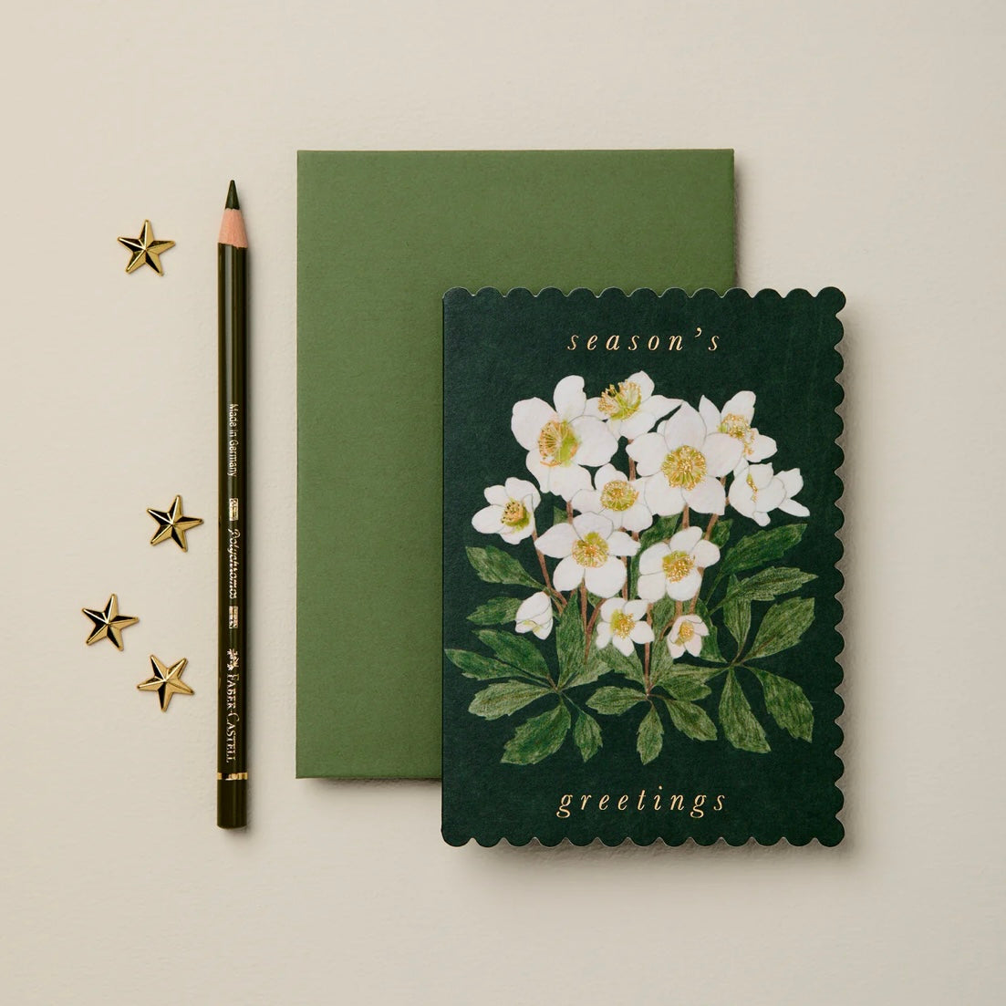 Hellebore ‘Season’s Greetings’ Christmas Card - THE BRISTOL ARTISAN