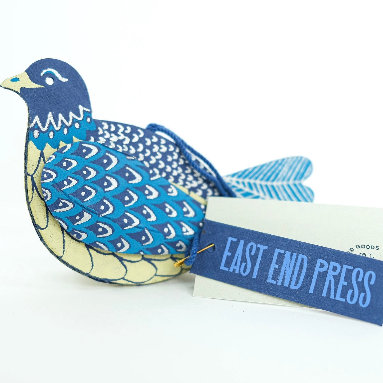 Dove Screen Printed Christmas Decoration - THE BRISTOL ARTISAN
