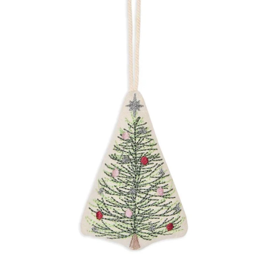 Embroidered Cotton Christmas Decoration - Christmas Tree - THE BRISTOL ARTISAN